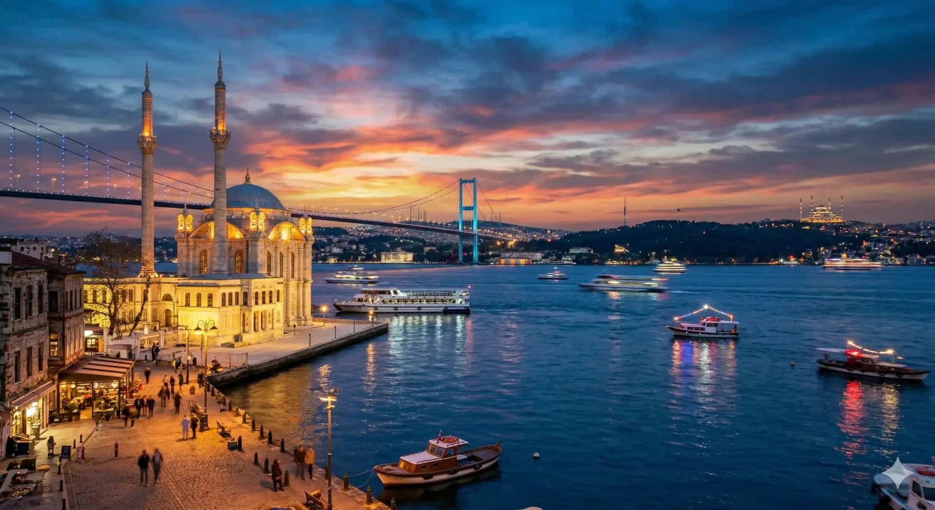Bosphorus waterfront view in Istanbul